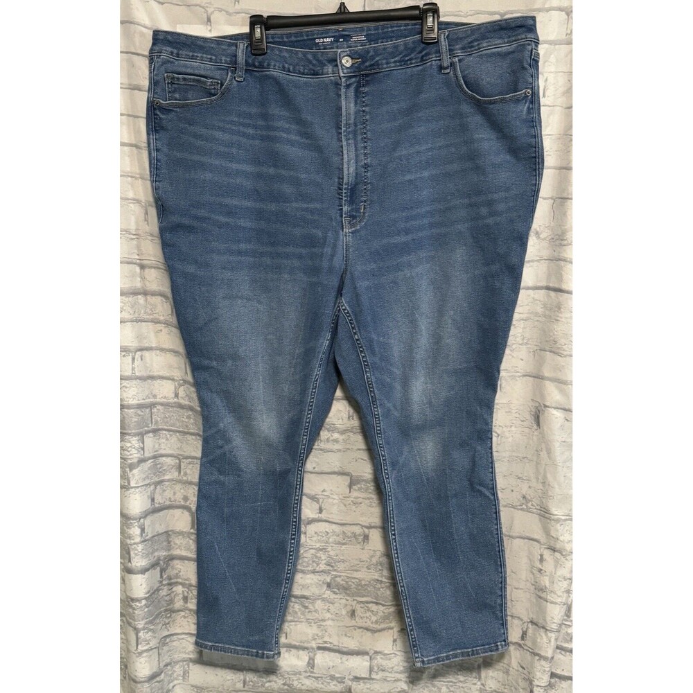 OLD NAVY Higher High Rise Rockstar Super Skinny Jeans Secret Slim Womens 49x27